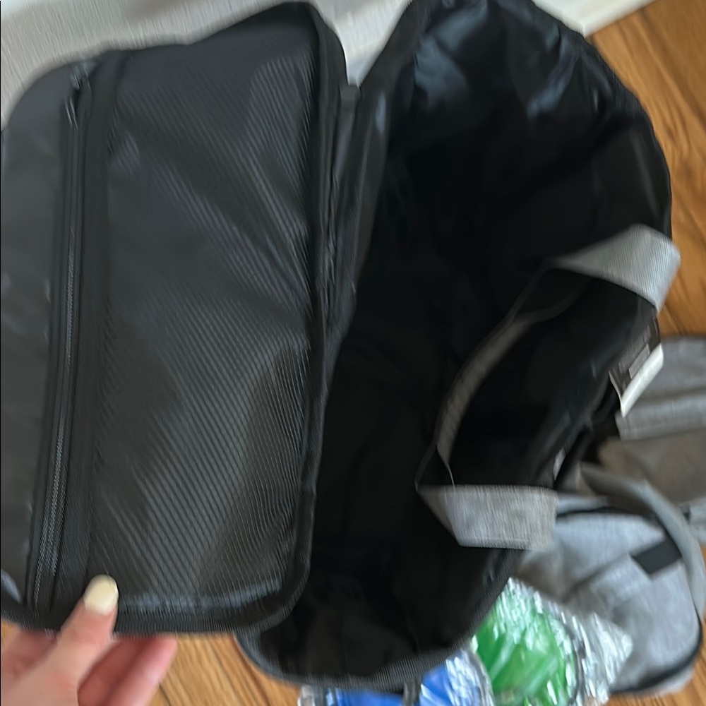 NWT Gray Travel Pet Bag - includes crossbody strap and handles. - Picture 2 of 4